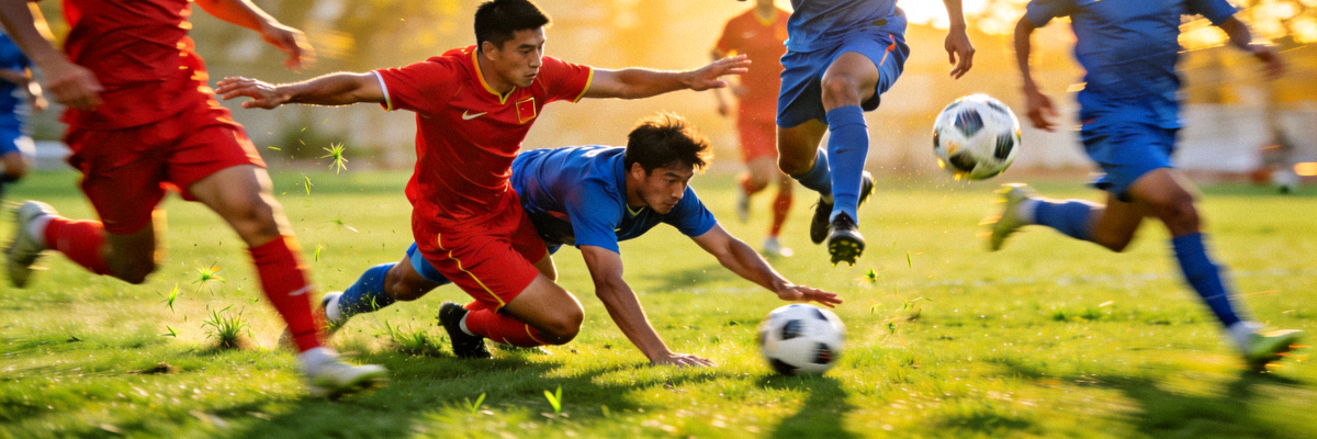 欧冠决赛精彩瞬间 - 球员在绿茵场上激烈拼抢